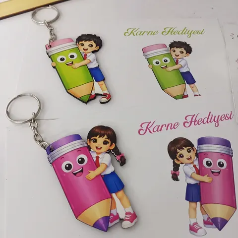 Karne hediyesi – anahtarlık – öğretmenler günü ve karne