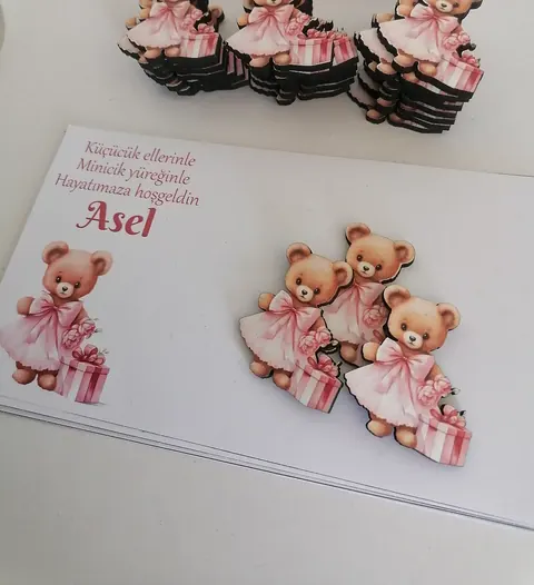 Atölyemizden çikolata ve kart örneği – doğum günü