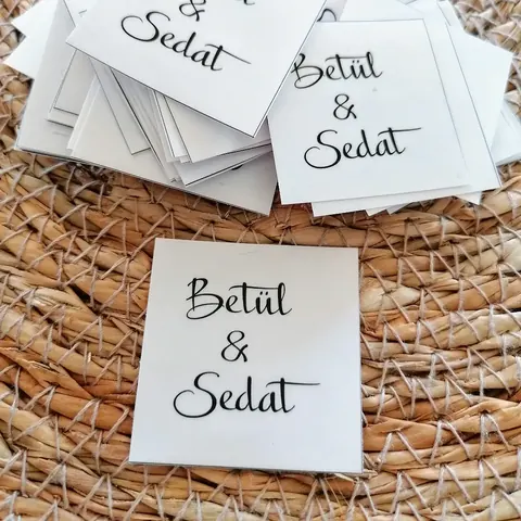 Nikah şekeri – çikolata ve kart – nikah ve düğün