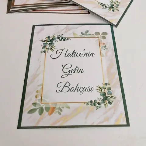 Nikah şekeri – çikolata ve kart – nikah ve düğün