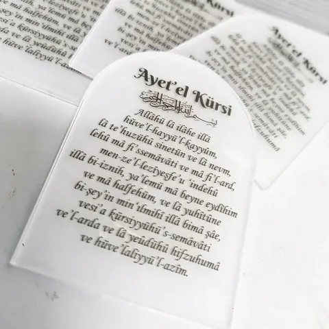 Ayetel Kürsi hediyelik – dua ve ayet – hoş geldin bebek