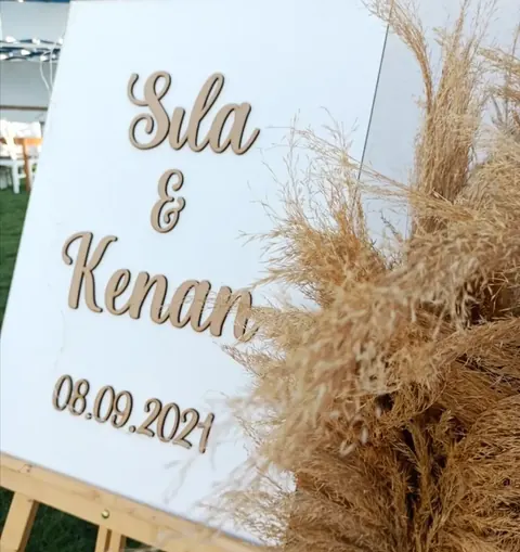 Karşılama panosu – karşılama panosu – söz ve nişan