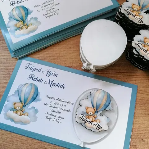 Bebek mevlüdü – magnet – hoş geldin bebek