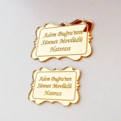 Sünnet hediyelikleri – pleksi etiket – sünnet