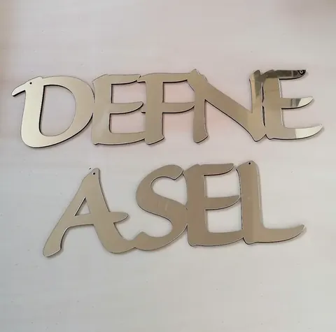 Doğum günü süsleri – pleksi isim ve yazı – hoş geldin bebek